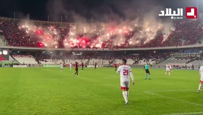 #كراركاج باستعمال "ستروبوسكوب"لانصار #شباب_بلوزداد ضد #اتحاد_العاصمة