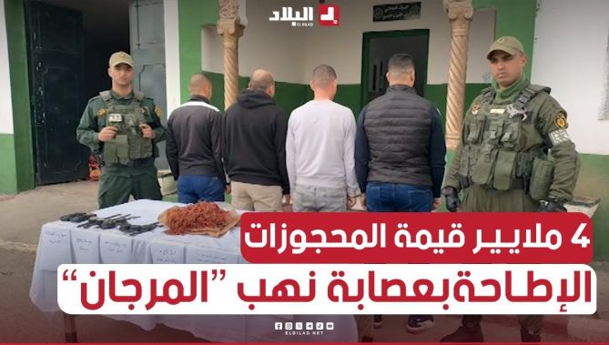 عصـــابة نهب المرجان في عنابة في قبضة الدرك .. وقيمة المحجوزات تتجاوز الـ 4 ملايير سنتيم