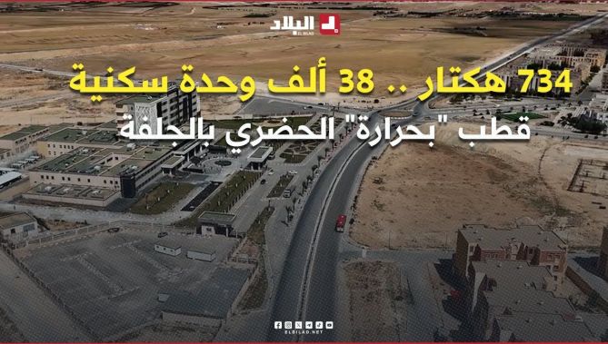 قطب "بحرارة" الحضري بالجلفة .. 734 هكتار لاحتضان 38 ألف وحدة سكنية .. #شاهدوا