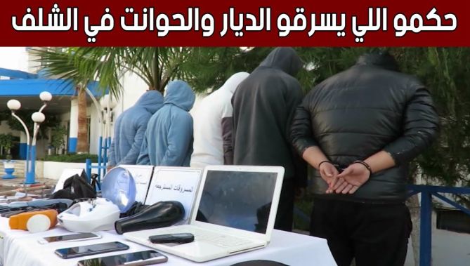 الأمن الوطني بـ #الشلف يتمكّن من الإطاحة بعصـ.ـابة تسطو على المحلات والمساكن.. شاهد: