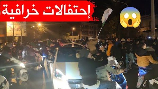 شاهد.. هذا ما حدث بعد فوز الجزائر على المغرب .. فرحة جنونية لا مثيل لها بولاية جيجل