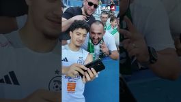 أجواء أكثر من رائعة استعرض فيها لاعبو الخضر مهاراتهم أمام الأنصار قبل أيام قليلة من مواجهة الأرجنتين