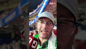 مبروك علينا التأهل ويعطيهم الصحة اللاعبين".. #شاهد فرحة مناصر للمنتخب الوطني عقب التأهل