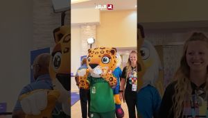 #شاهد لحظة استعداد ودخول دمى وتمائم #مونديال_2026 قبل مباراة #المنتخب_الوطني ونظيره #الأرجنتيني
